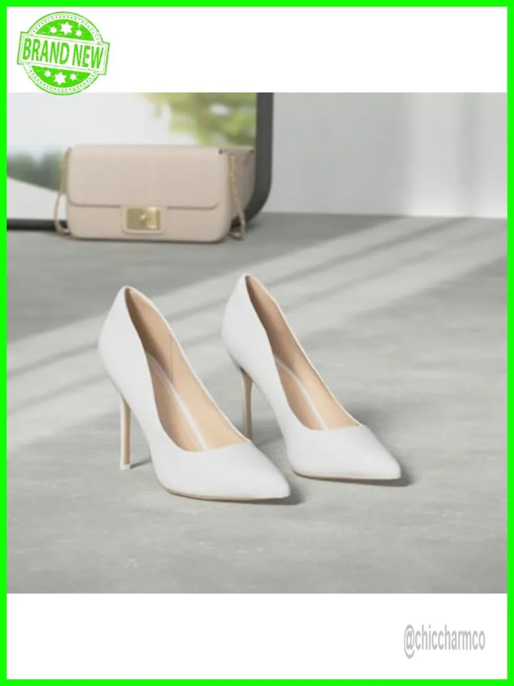 Pointed Toe Stiletto Pumps 4IN Heel Dress Wedding Shoes